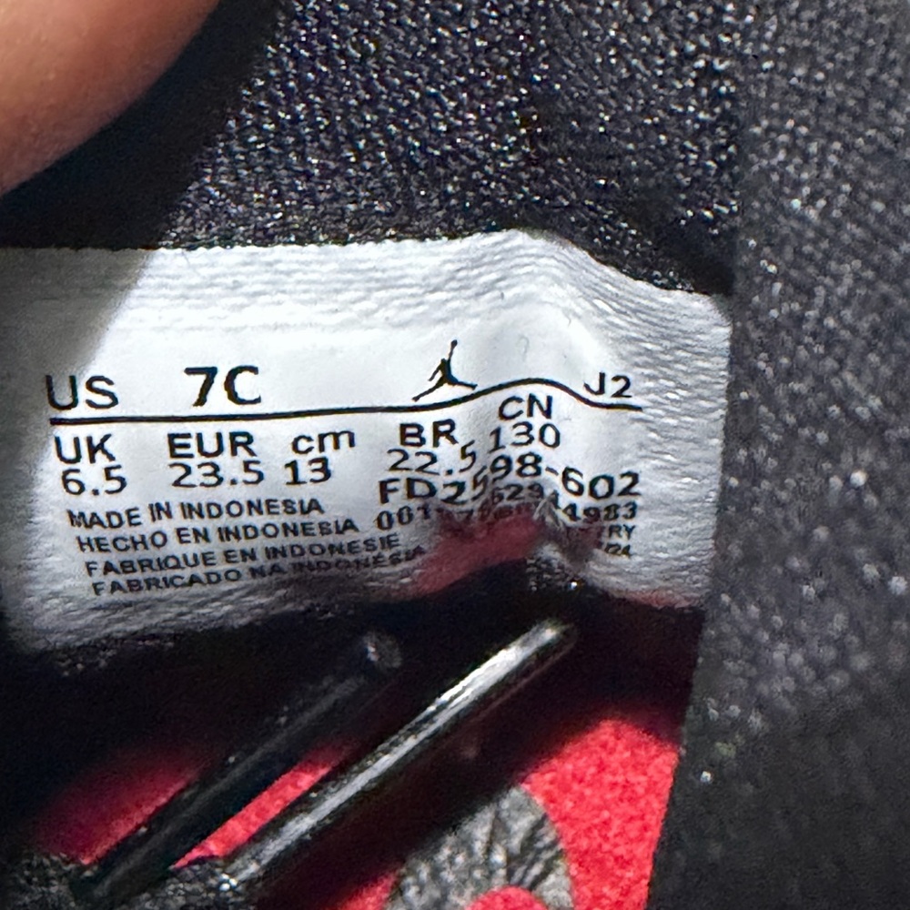Air Jordan 1 Retro High OG “Ruby Red” size 7c - Picture 6 of 7